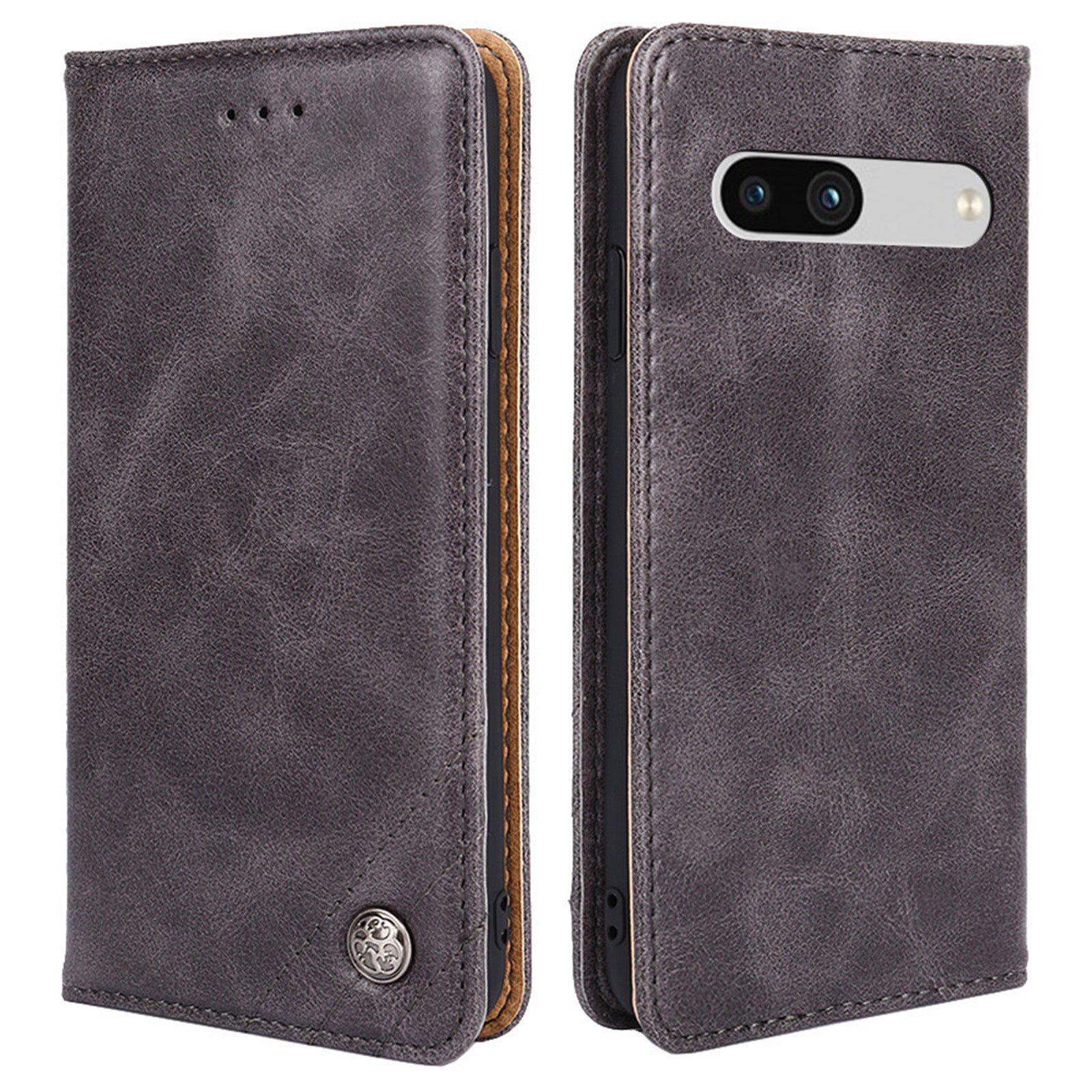 For Google Pixel 7a Anti-scratch PU Leather Stand Flip Wallet Case Shockproof Triangle Stitching Line Decor Phone Cover For Google Pixel 7a Anti-scratch PU Leather Stand Flip Wallet Case Shockproof Triangle Stitching Line Decor Phone Cover